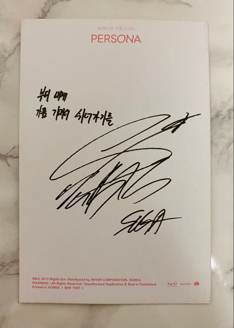 BTS SUGA ユンギ ラキドロ トレカ ミニフォト フィルム Tシャツ