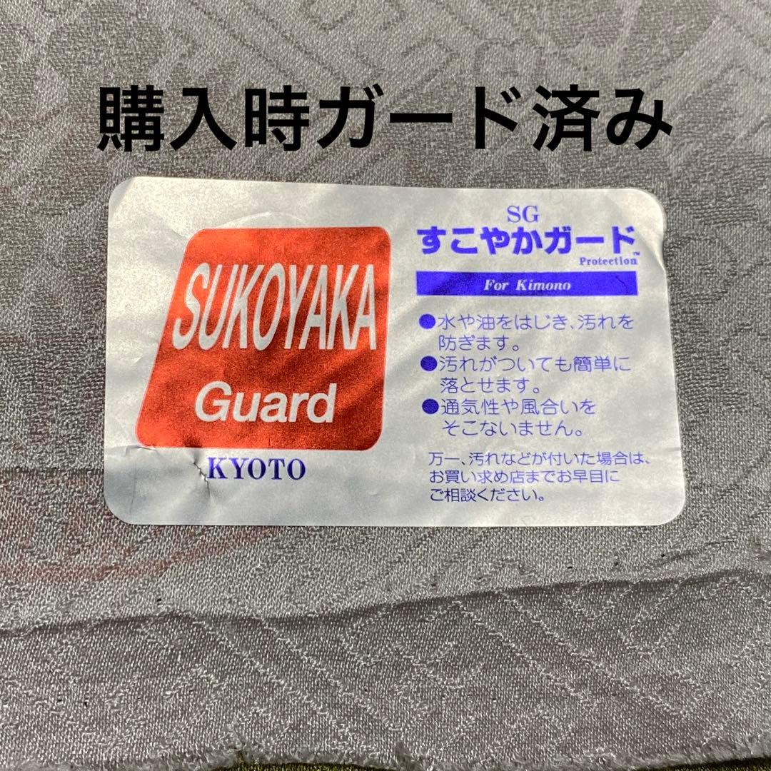 メルカリ市中だけお値下げ　県民共済正絹振袖フルセットグリーン金赤黒　ぽっちゃり