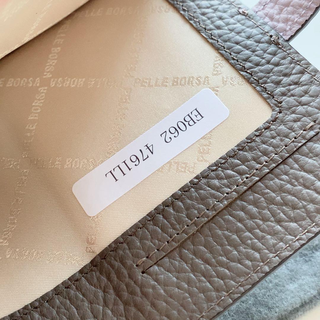 【 新品未使用 】PELLE BORSA ペレボルサ 二つ折り財布 ライラック