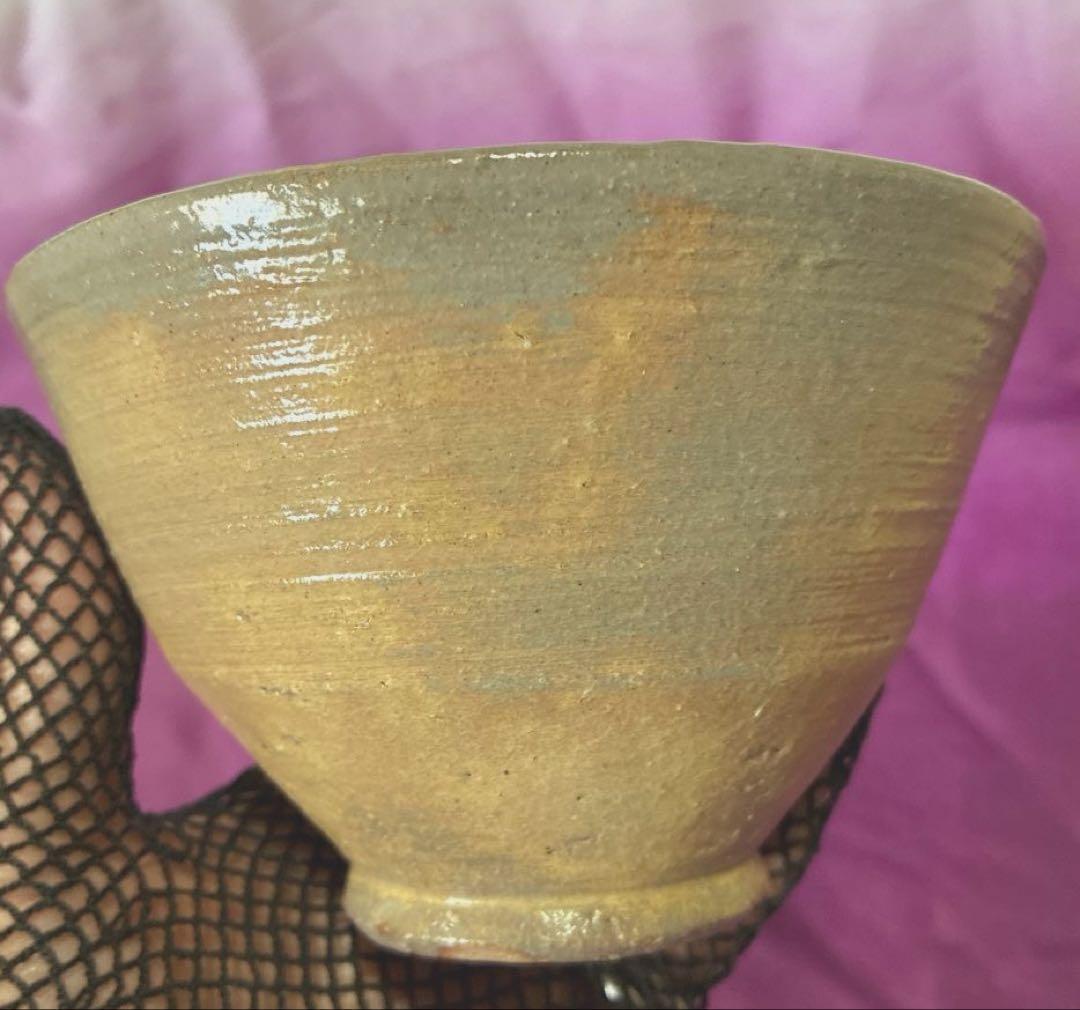 【茶道碗】赤津焼窯元　長谷窯　加藤錦雄 作　茂三写し　￥57,350 桐箱.暦栞