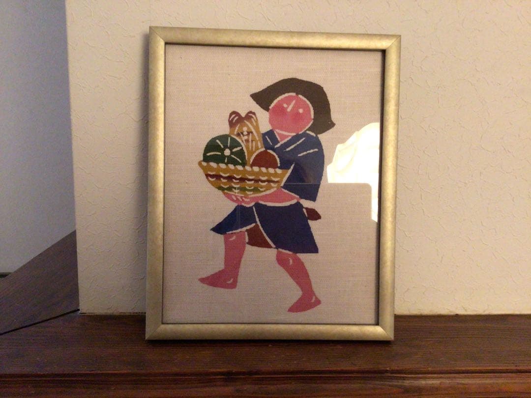 ⭕️⭕️セール⭕️⭕️美品【希少】柚木沙弥郎　型染絵 ⭕️⭕️