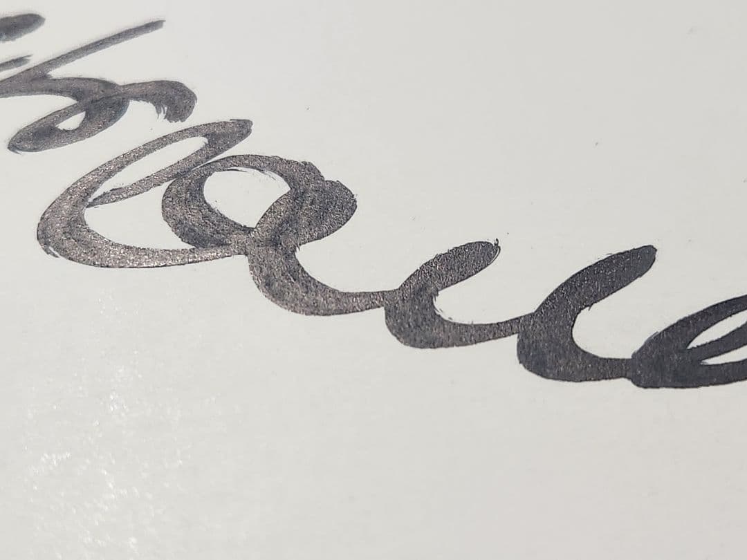 水森亜土　版画　和紙　あちきは～ん　オリジナルピンク額