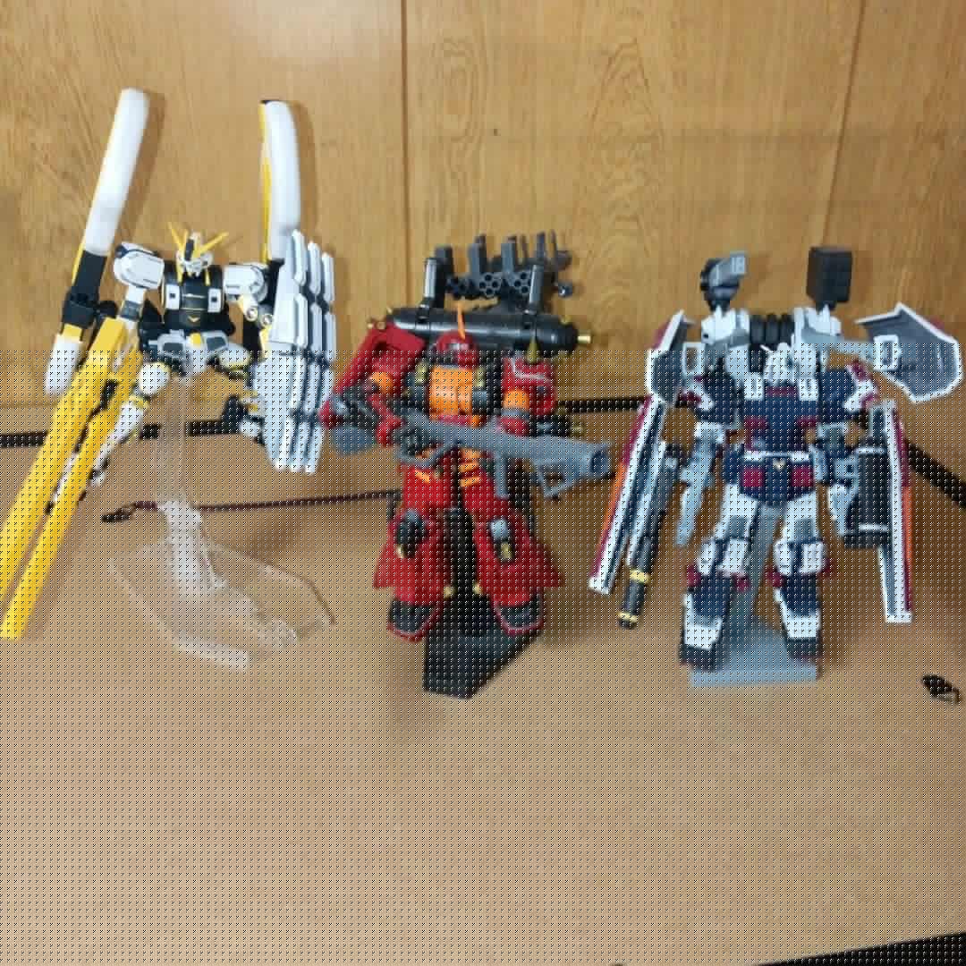 ヨ*！様 ガンプラ　HG サンダーボルト　組み立て済み　3体セットまとめ売り　ジ