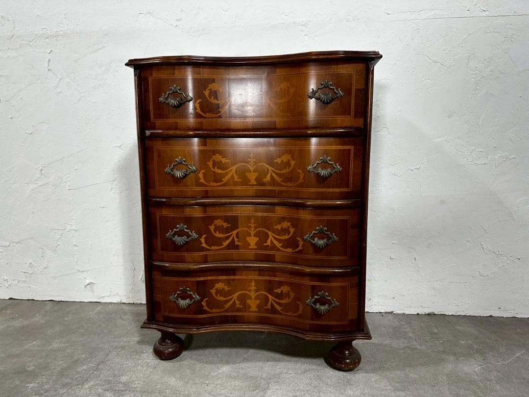 『イタリア製』4段チェスト チェスト サイドボート キャビネット RWche15