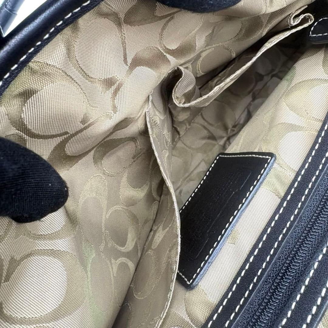 極美品 COACH コーチ ハンドバッグ　ソーホー レザー ブラック ベルト
