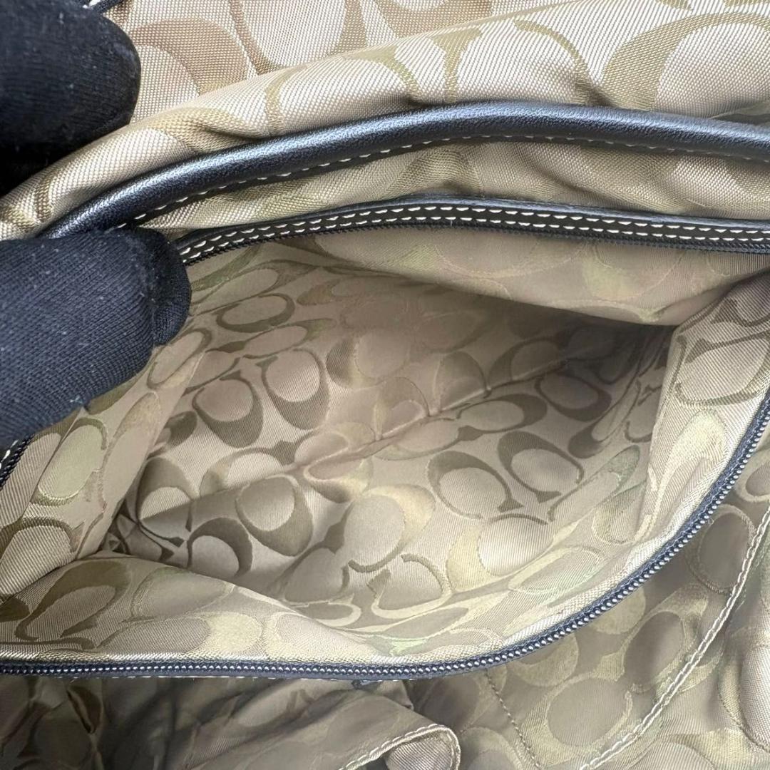 極美品 COACH コーチ ハンドバッグ　ソーホー レザー ブラック ベルト