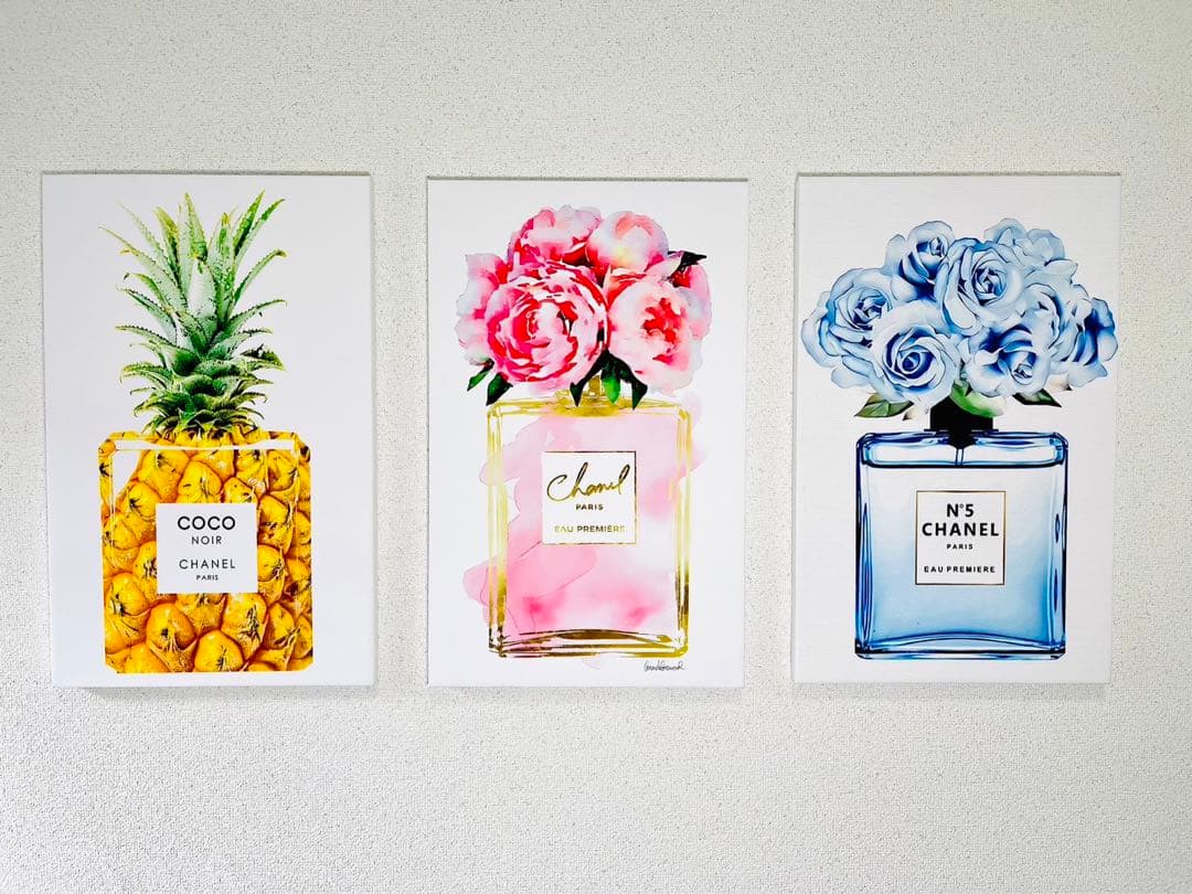 No.93木枠付きキャンバスアート　ブランドアートポスター　香水　chance
