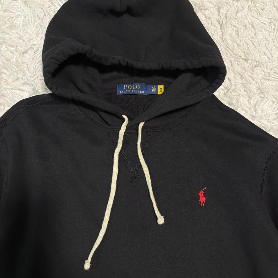 ✨極美品/21AW✨ポロラルフローレン パーカー プルオーバー ポニー 刺繍 黒