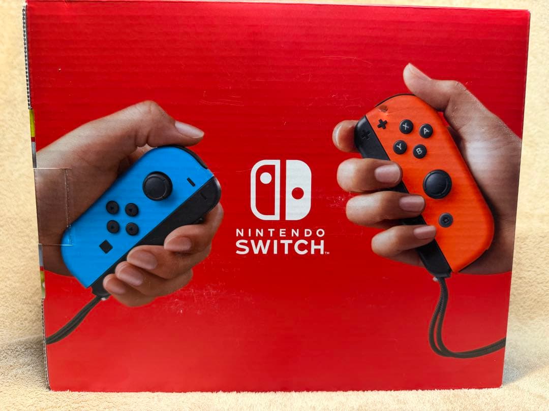 (新品)Nintendo Switch 本体 青/オレンジ Joy-Con付き