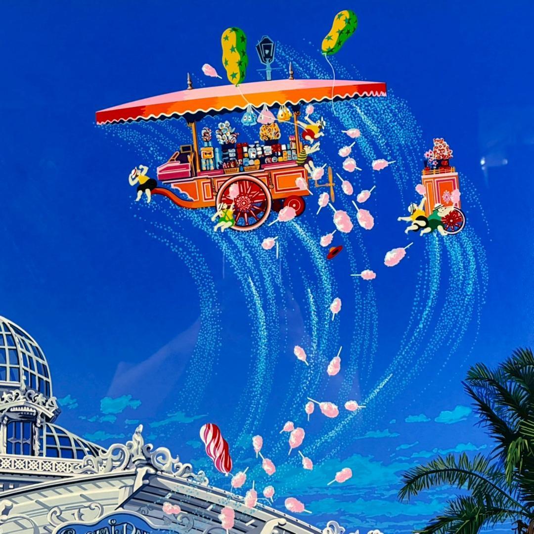 ヒロ・ヤマガタ「クリスタルパレス」大作シルクスクリーン 直筆サイン入 ディズニー