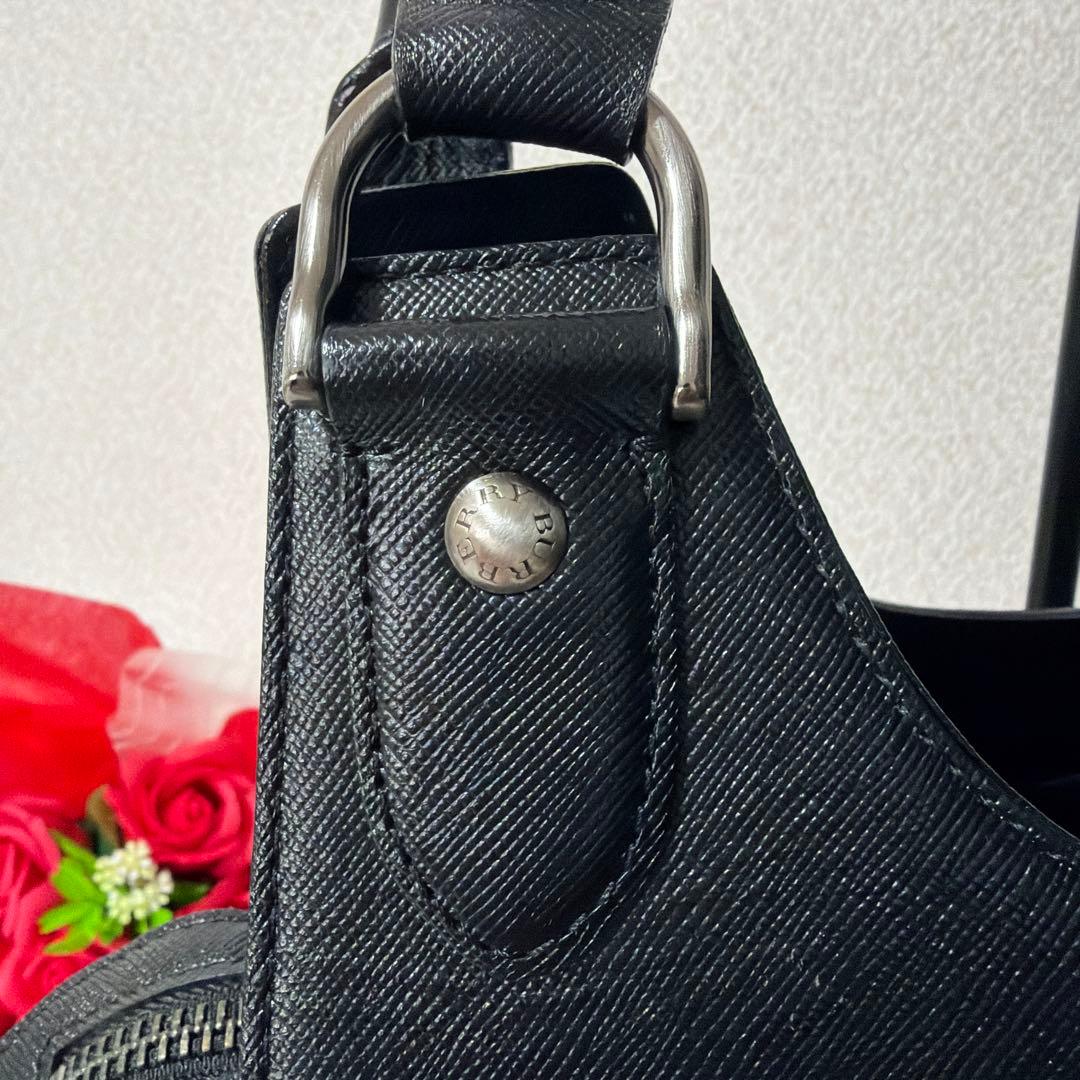 美品♡ BURBERRY バーバリー ノバチェック×レザー ハンドバッグ