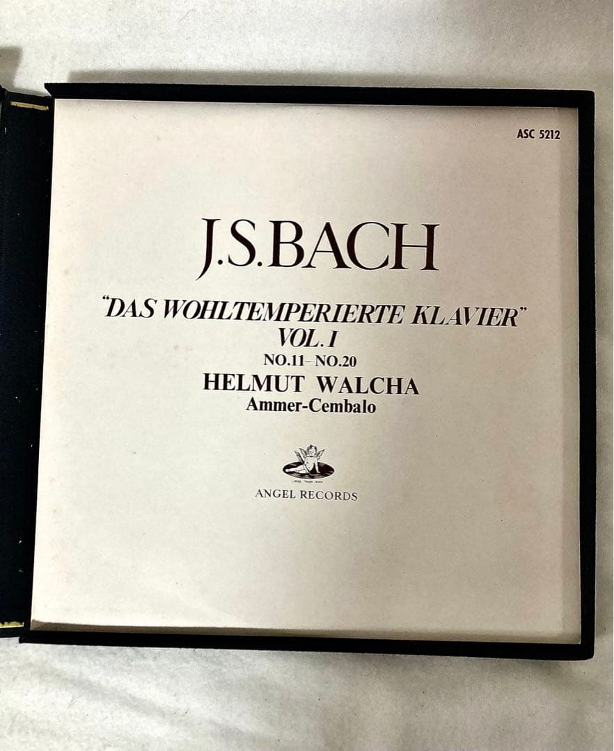 バッハ 平均律クラヴィーア全曲集 東芝 LP レコード 原音 1963年