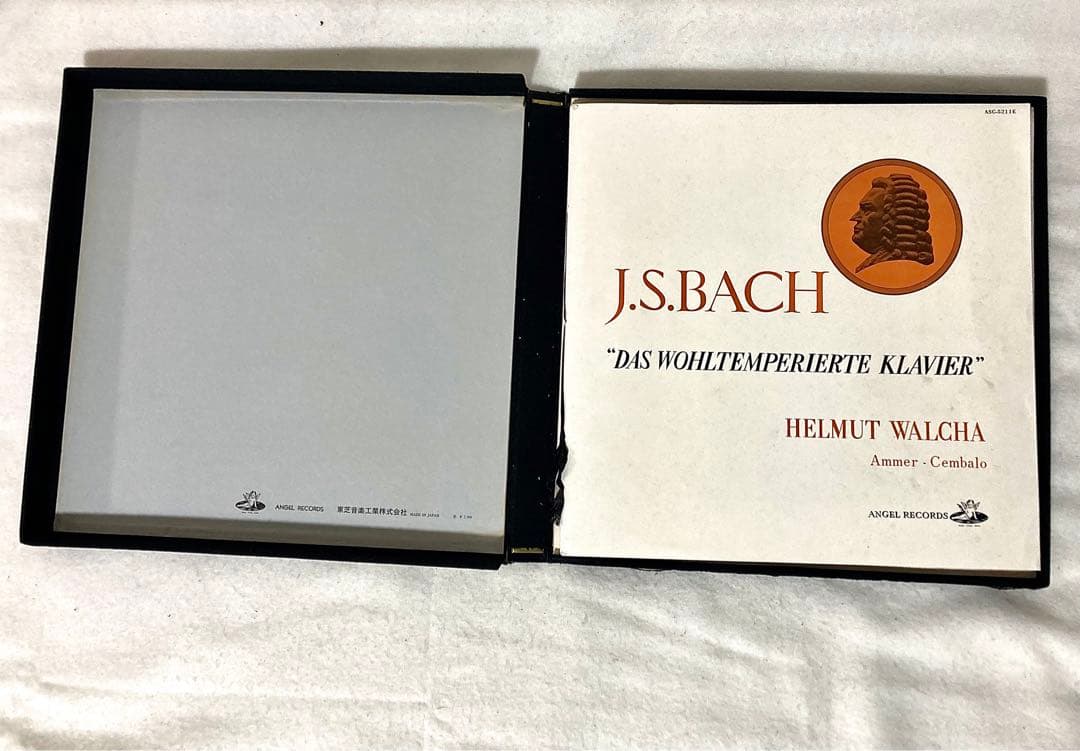 バッハ 平均律クラヴィーア全曲集 東芝 LP レコード 原音 1963年
