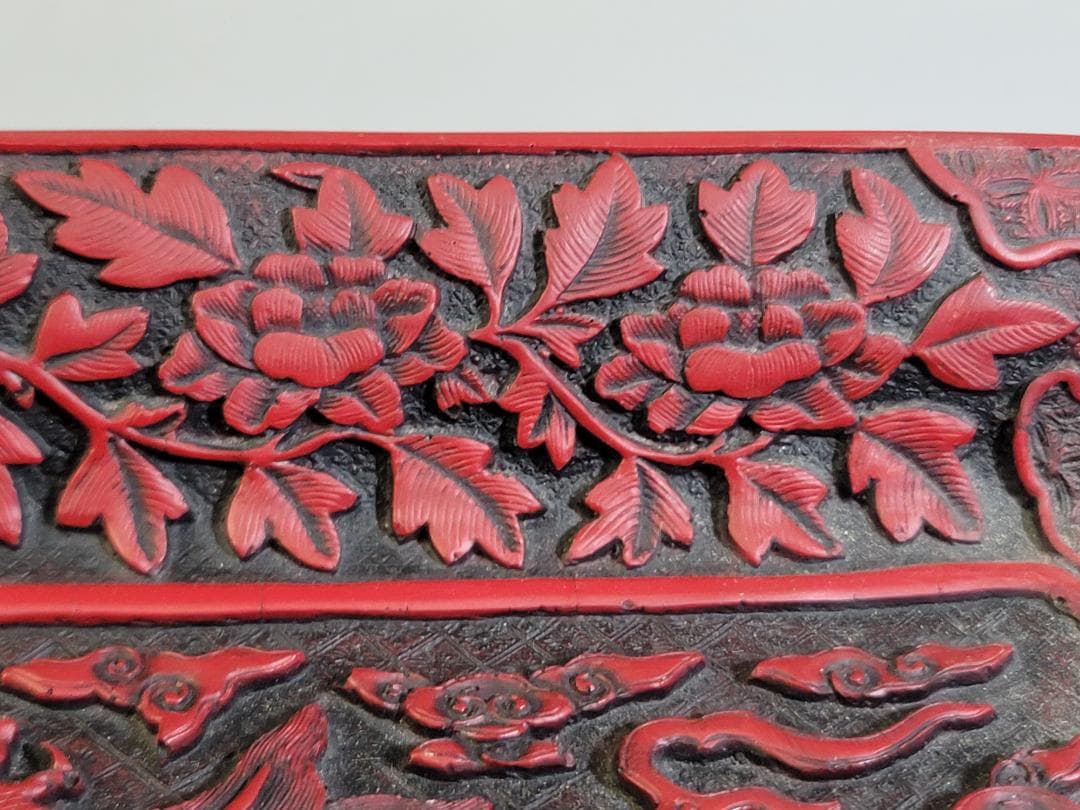 中華民国 堆朱 龍模様 盆 國立故宮博物院 蔵品製品