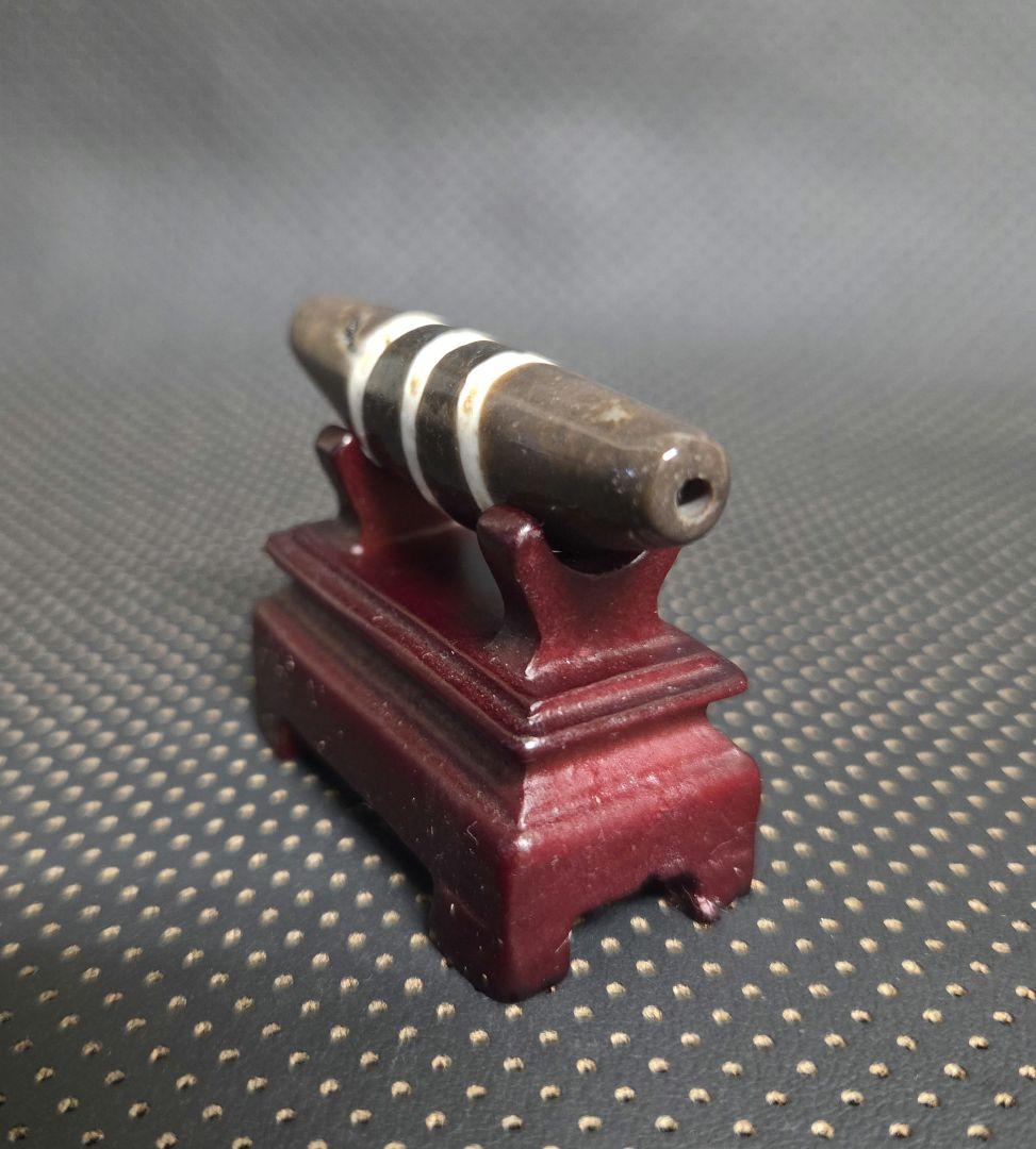 831　天珠　湾月　三線天珠　Chung　dzibeads！