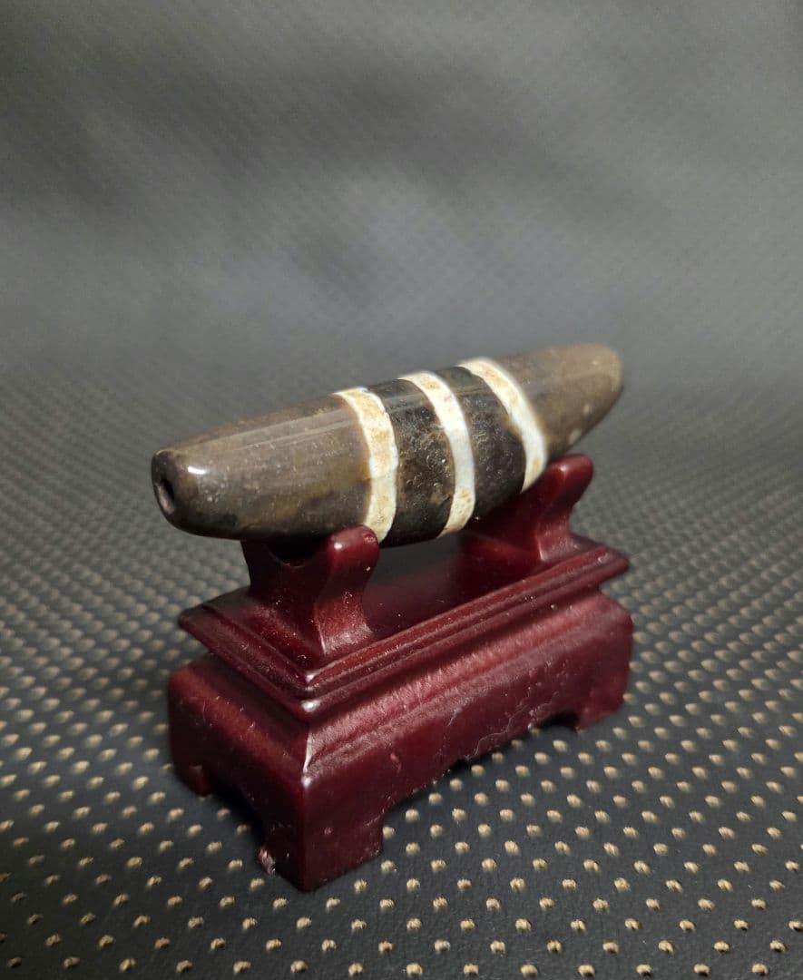 831　天珠　湾月　三線天珠　Chung　dzibeads！