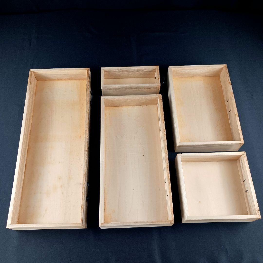 Y2293-36 桐製 階段箪笥 五段 高さ36㎝ 和ダンス 小型