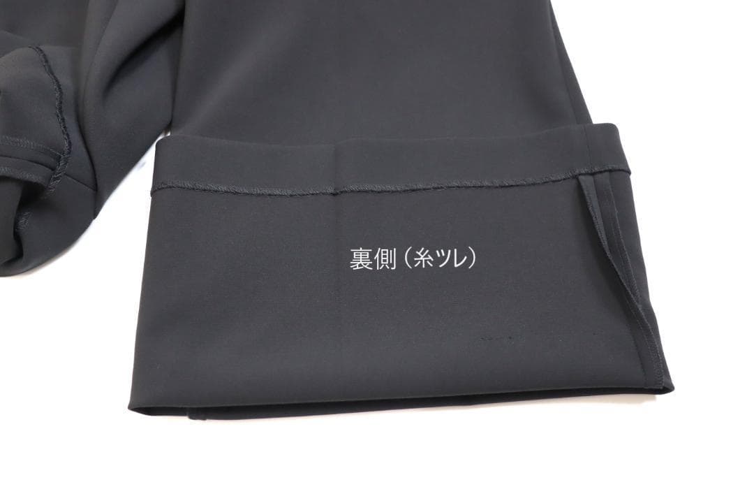 Theory 24SS ウォッシャブル ワイド クロップド パンツ 黒