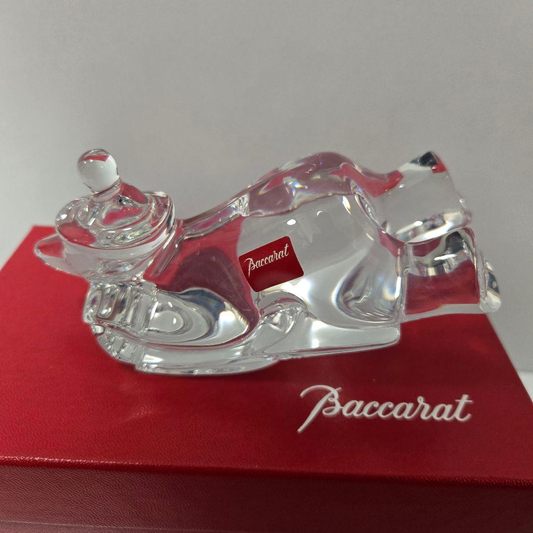 Baccarat ノエル　スライディング　ベア　フィギュリン
