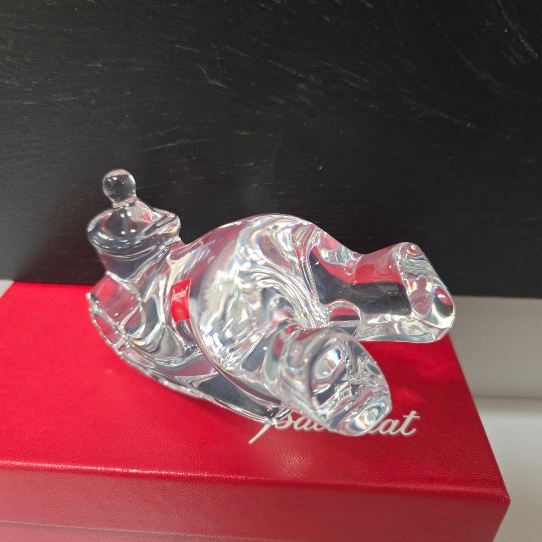 Baccarat ノエル　スライディング　ベア　フィギュリン