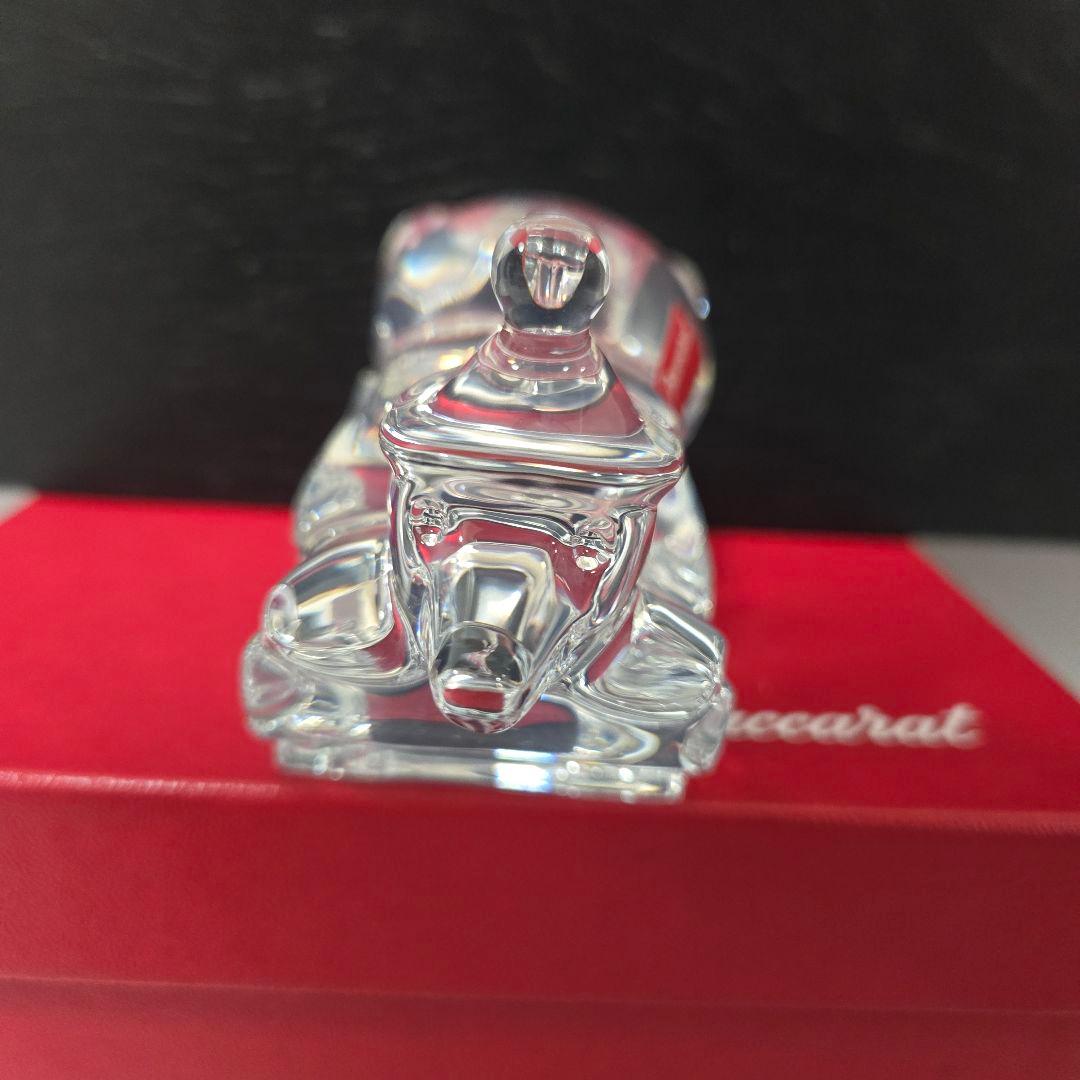 Baccarat ノエル　スライディング　ベア　フィギュリン