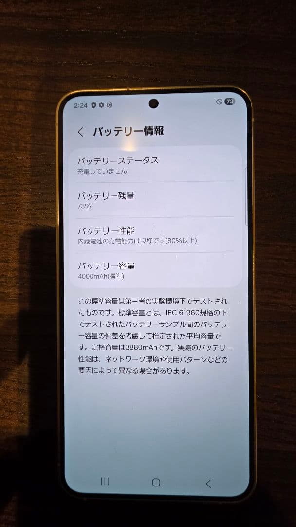 Samsung Galaxy S24　SIMフリー