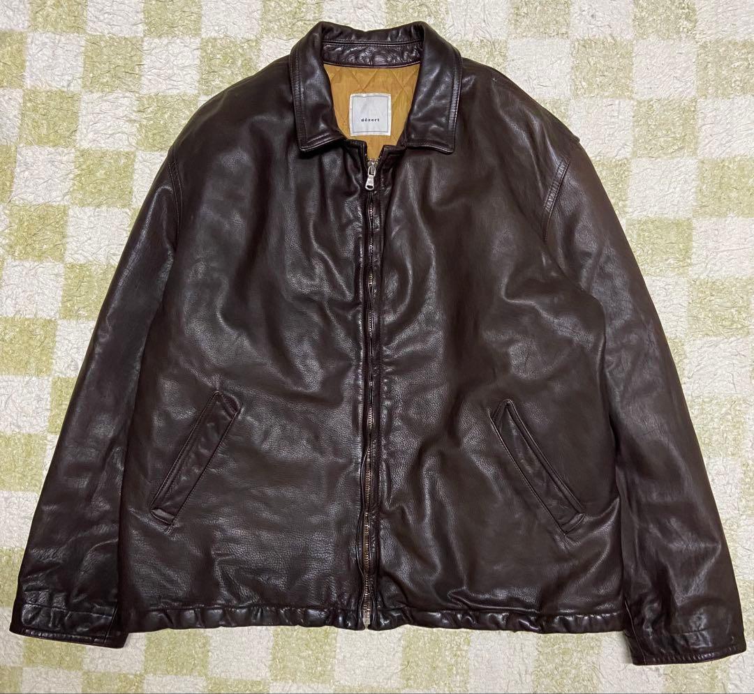 dezert デザート レザー 牛革 シングルライダース 90s イタリア製