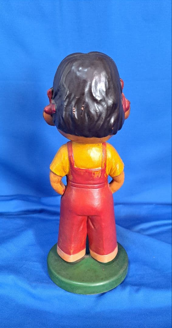 不二家ペコちゃん　ペコちゃん人形　セルロイド製　木製台座