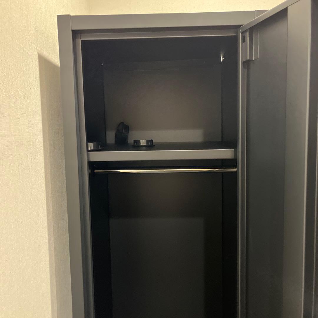 黒のオフィスロッカー 2台セット