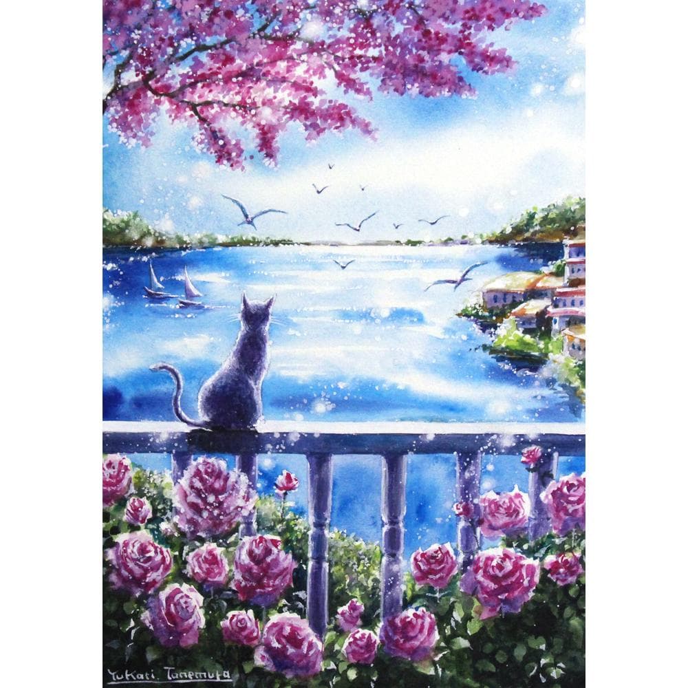 ぷうあさま専用（原画）桜舞う海の色 ほか　8点おまとめ