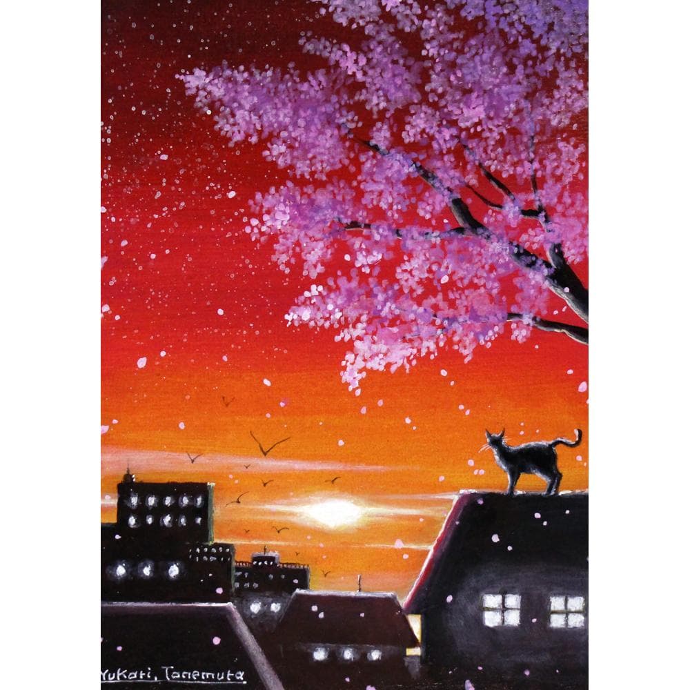 ぷうあさま専用（原画）桜舞う海の色 ほか　8点おまとめ