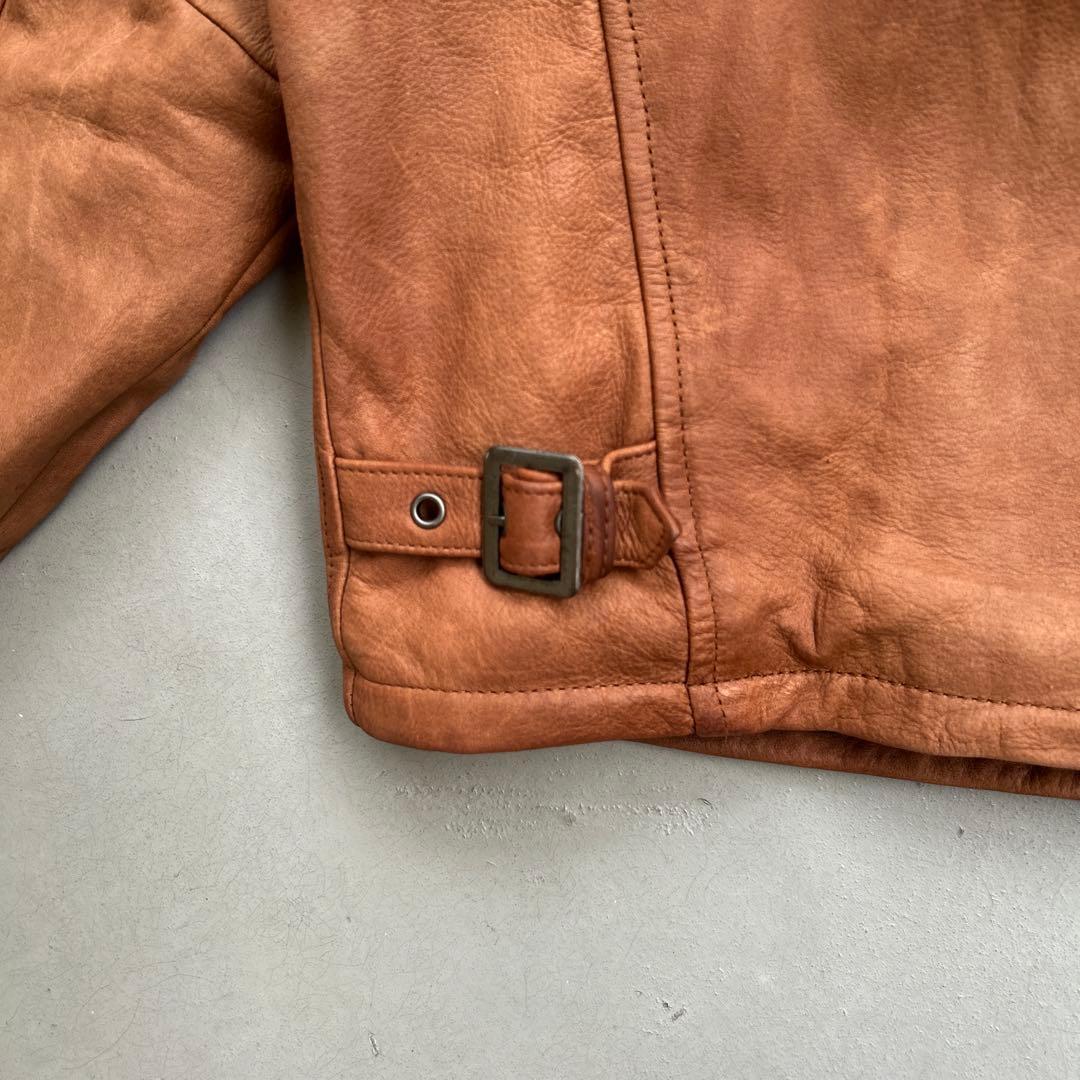レザージャケット　セントジョンズベイ　ブラウン茶色　本革　ボンバーフライト90s