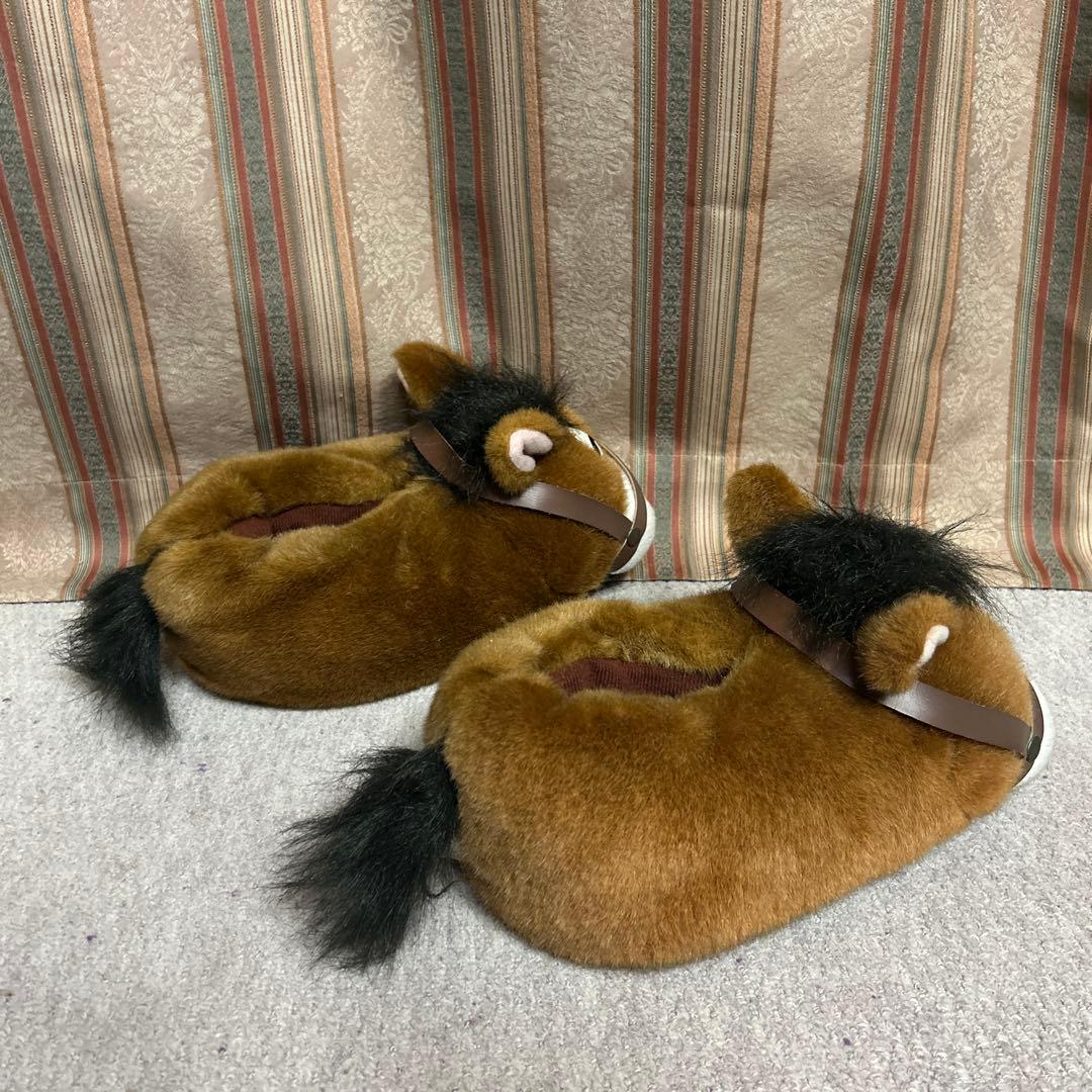 昭和 レトロ ぬいぐるみ 馬 スリッパ 吸盤 4体 午年