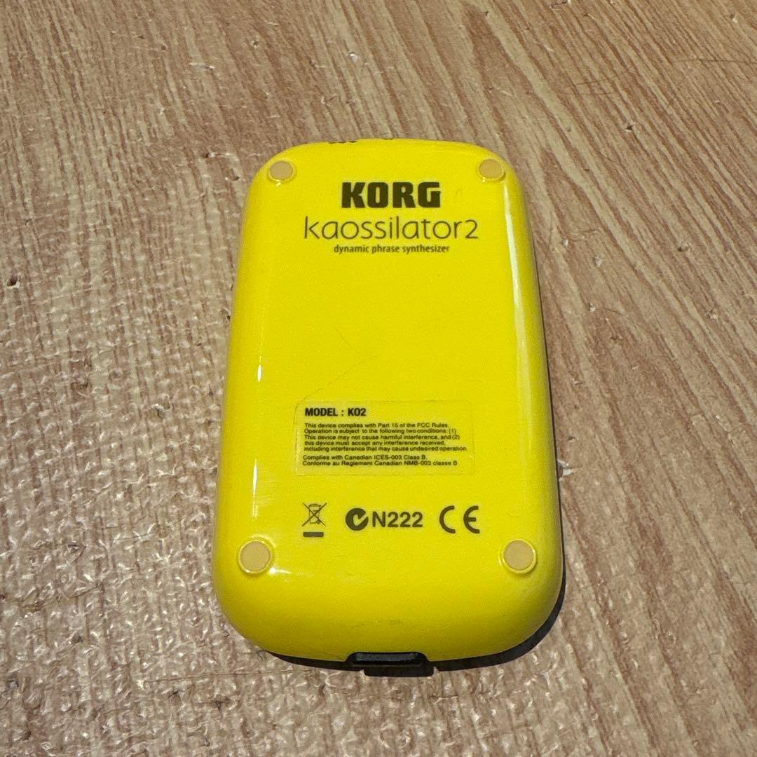 【美品】KORG kaossilator2 イエロー ACアダプター付き