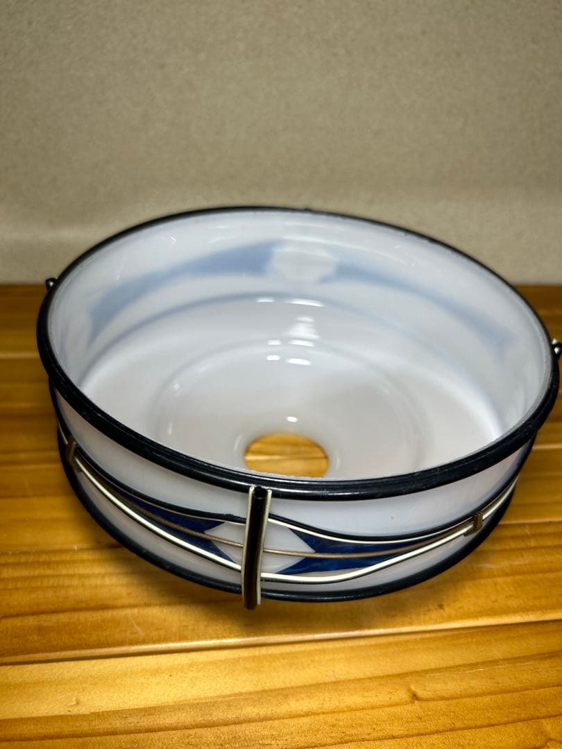 大正ロマン　電笠　乳白ガラス　昭和レトロ　照明　スペースエイジ