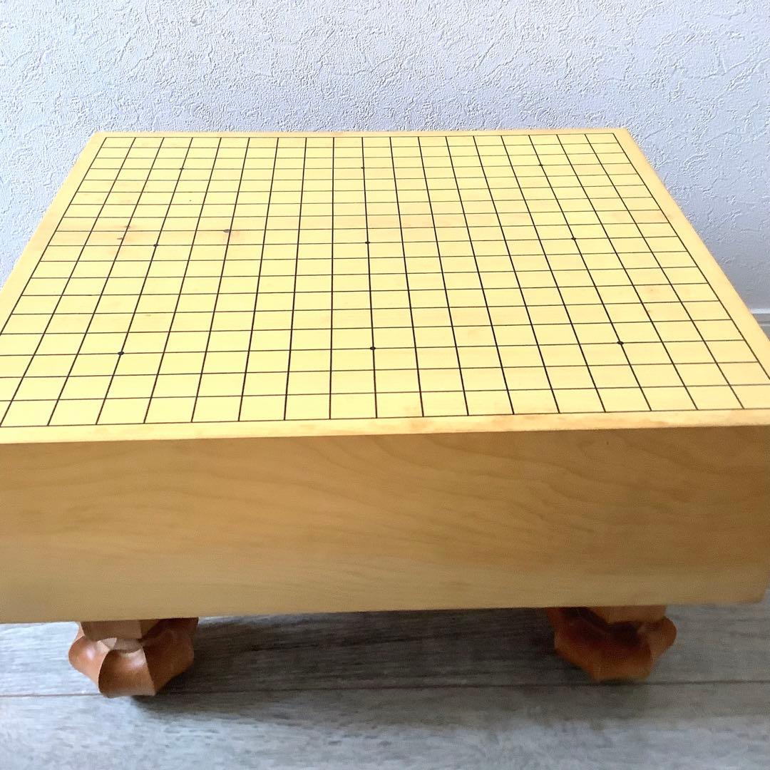 【希少】本榧 碁盤 脚付き 五寸盤 13cm 高級碁盤 美品
