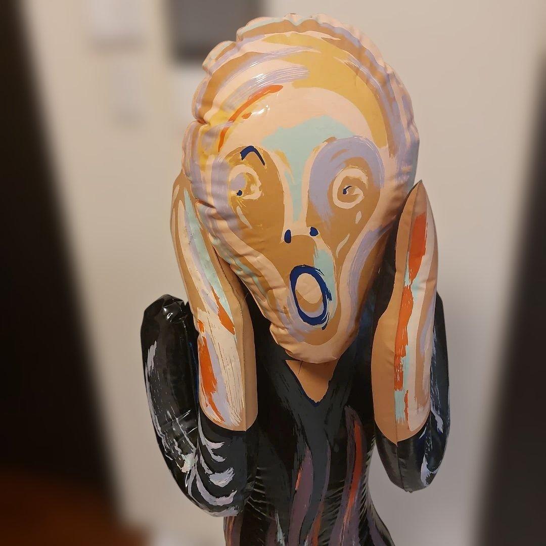 ムンク　叫び　ビニール人形　特大サイズ