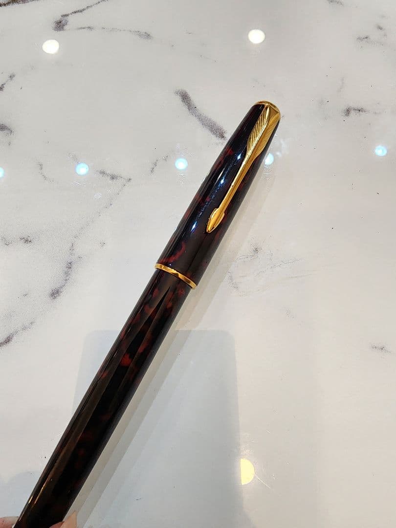 最終価格 Parker SONNET パーカー ソネット 万年筆 赤黒マーブル