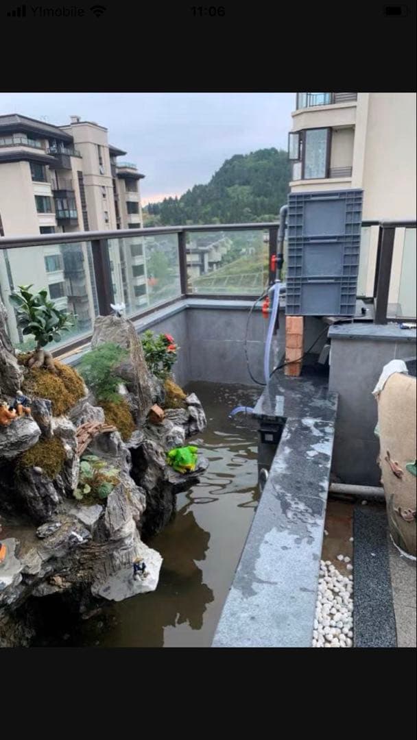 45w水中ポンプ付き万能濾過装置 池フィルター最高濾過装置(大自社製試しろ材付き