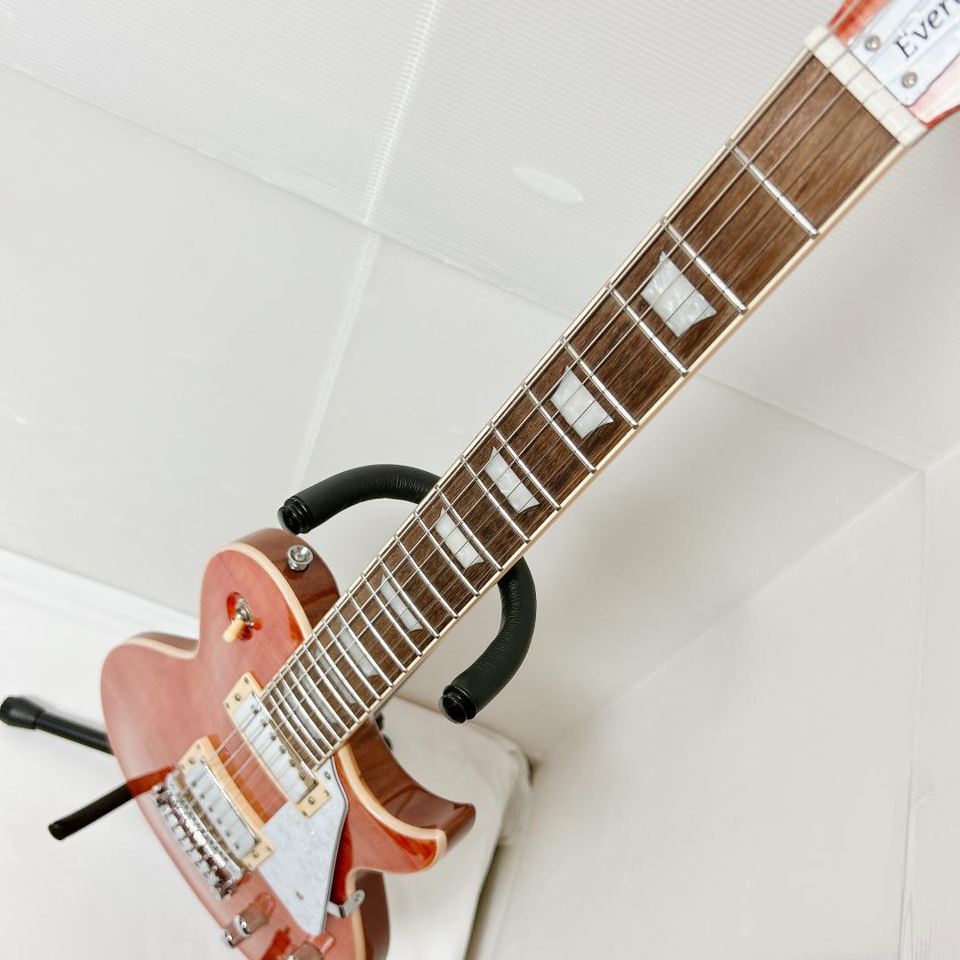 美品 Aria pro PE-AE200 レスポールカスタム ピンクレッド