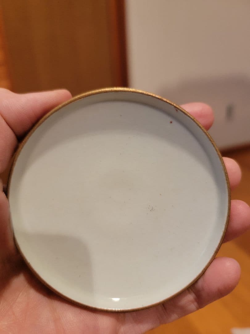 九谷焼　蓋付湯呑　福栄堂