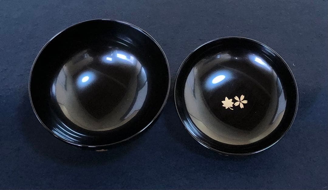 《レ》輪島塗 流水雲錦蒔絵 吸物椀5客 わじま龍作 共箱　251030う2