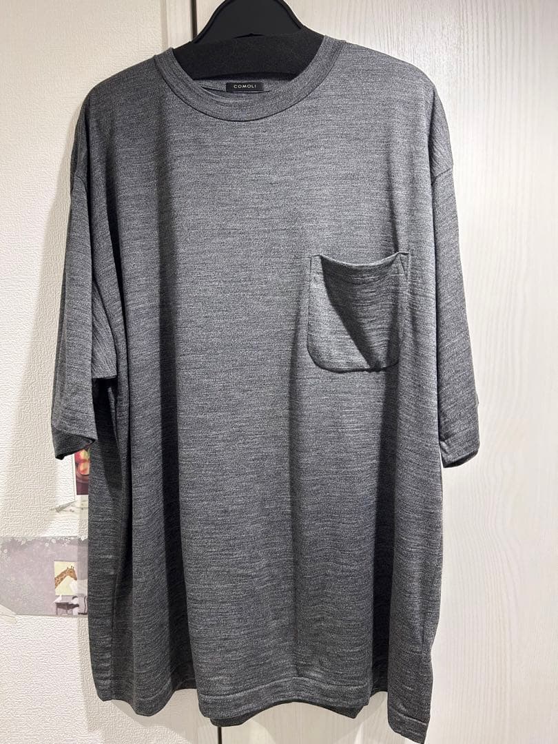 【美品】 COMOLI サマーウール天竺 Tシャツ サイズ2