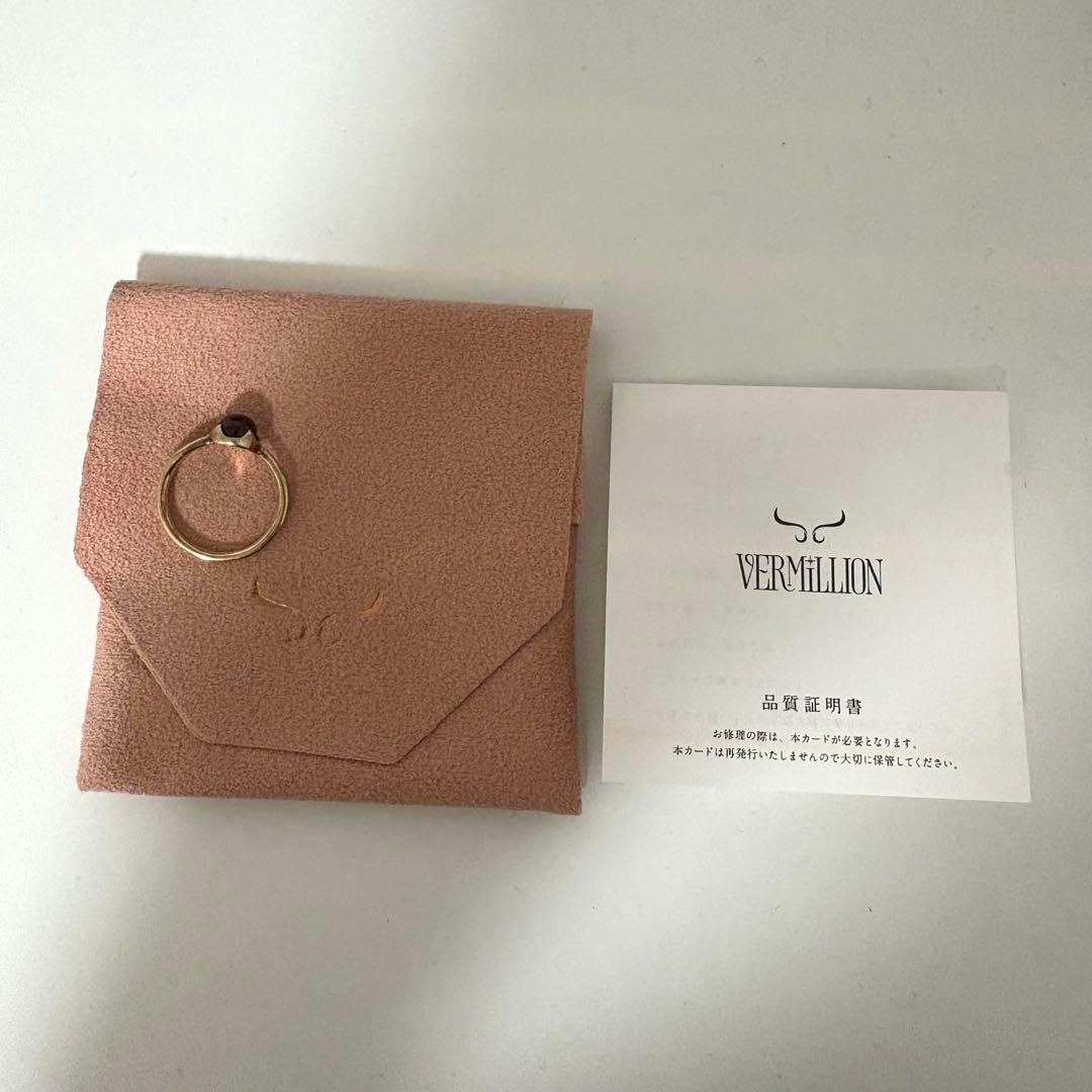 VERMILLION Orbeガーネットリング 11号
