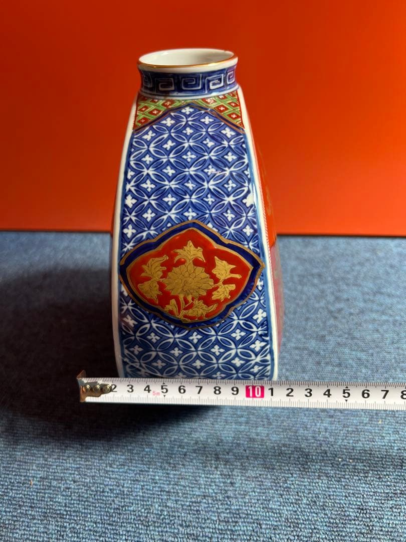 876   染錦壺　鳳凰図絵　時代物　工芸品