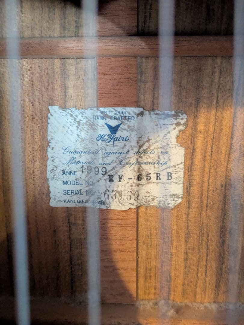 K,Yairi RF-65RB 中古品