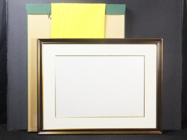 モールディング 　大全紙　水彩/版画用額縁『布張りタトウ箱　黄袋付』0109K