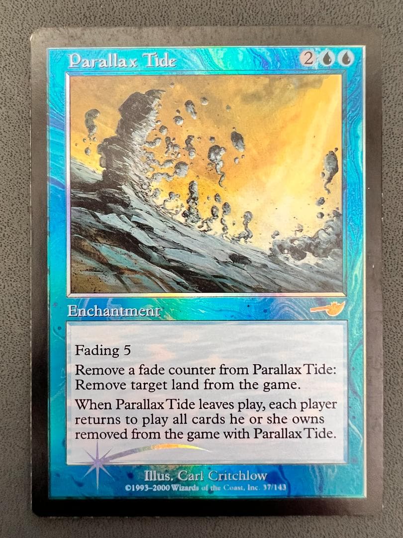 旧枠　foil「NEM」パララクスの潮流/Parallax Tide　英語1枚