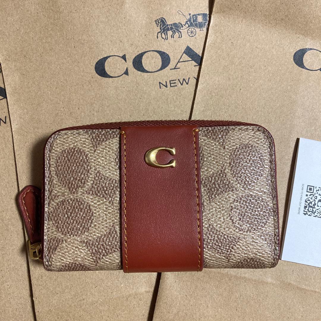 COACH ケース　カードケース　財布　コーチ　正規品　シグネチャー