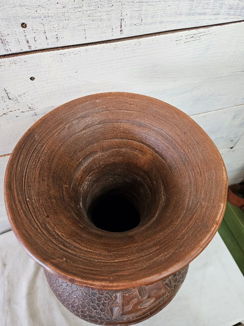 日本のアンティーク 須恵器 水瓶 壺 花瓶 土器 埴輪 土偶